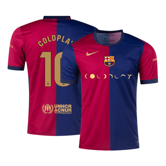 COLDPLAY #10 Barcelona Home Cheap Soccer Jersey 2024/25 Go Soccer World Shop