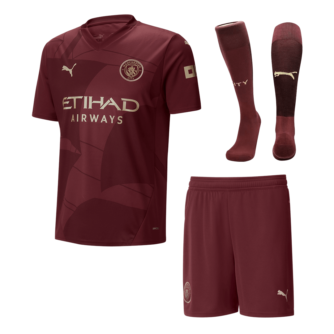 Manchester City Third Away Cheap Soccer Jersey Kit(Jersey+Shorts+Socks) 2024/25 Go Soccer World Shop
