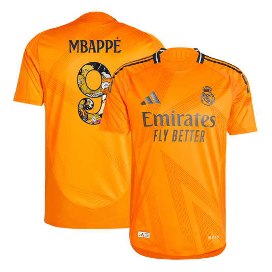 Player Version MBAPP? #9 Real Madrid Away Cheap Soccer Jersey 2024/25 - Bear Champ Font Go Soccer World Shop