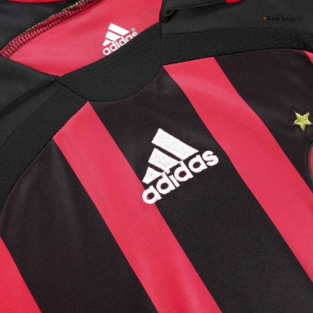 Retro MALDINI #3 2006/07 AC Milan Home Long Sleeve Cheap Soccer Jersey Go Soccer World Shop