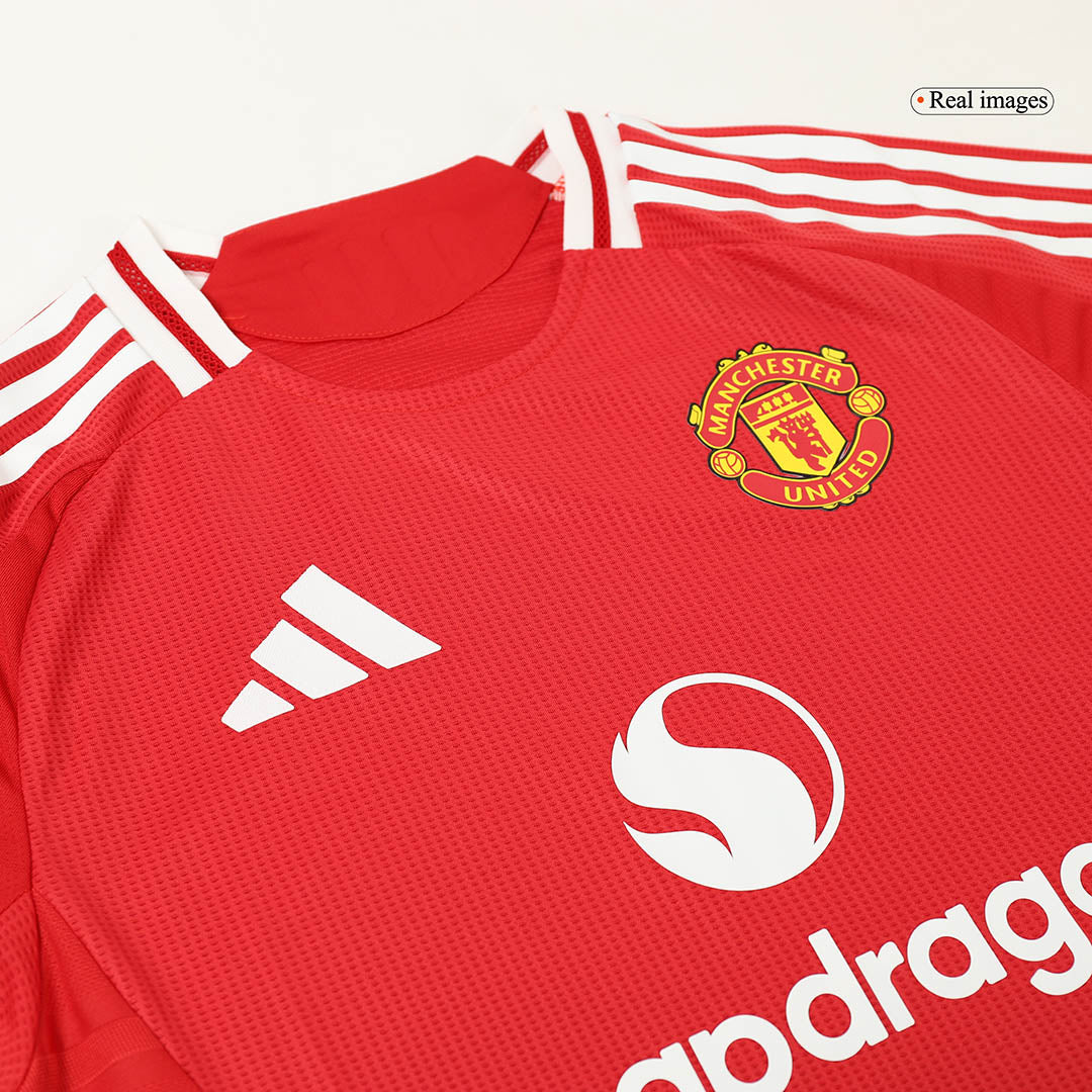 Player Version GARNACHO #17 Manchester United Home Cheap Soccer Jersey 2024/25 Go Soccer World Shop