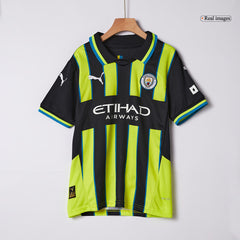 Kid's Manchester City Away Cheap Soccer Jersey Kit(Jersey+Shorts) 2024/25 Go Soccer World Shop