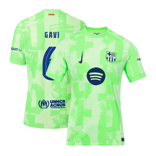 Player Version GAVI #6 Barcelona Third Away Cheap Soccer Jersey 2024/25- UCL?Spotify Logo Without Text? Go Soccer World Shop