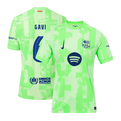 Player Version GAVI #6 Barcelona Third Away Cheap Soccer Jersey 2024/25- UCL?Spotify Logo Without Text? Go Soccer World Shop