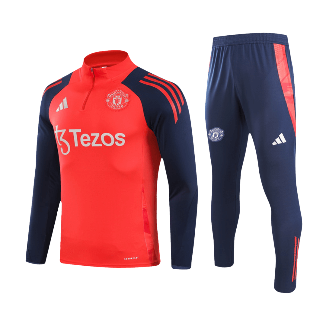 Manchester United Zipper Sweatshirt Kit(Top+Pants) 2024/25 Go Soccer World Shop