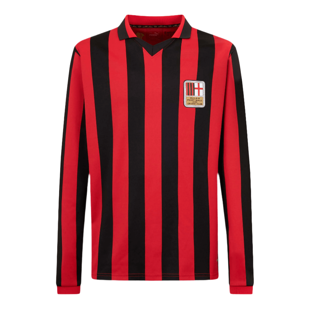 AC Milan Long Sleeve Cheap Soccer Jersey 2024/25 - 125th Anniversary Go Soccer World Shop