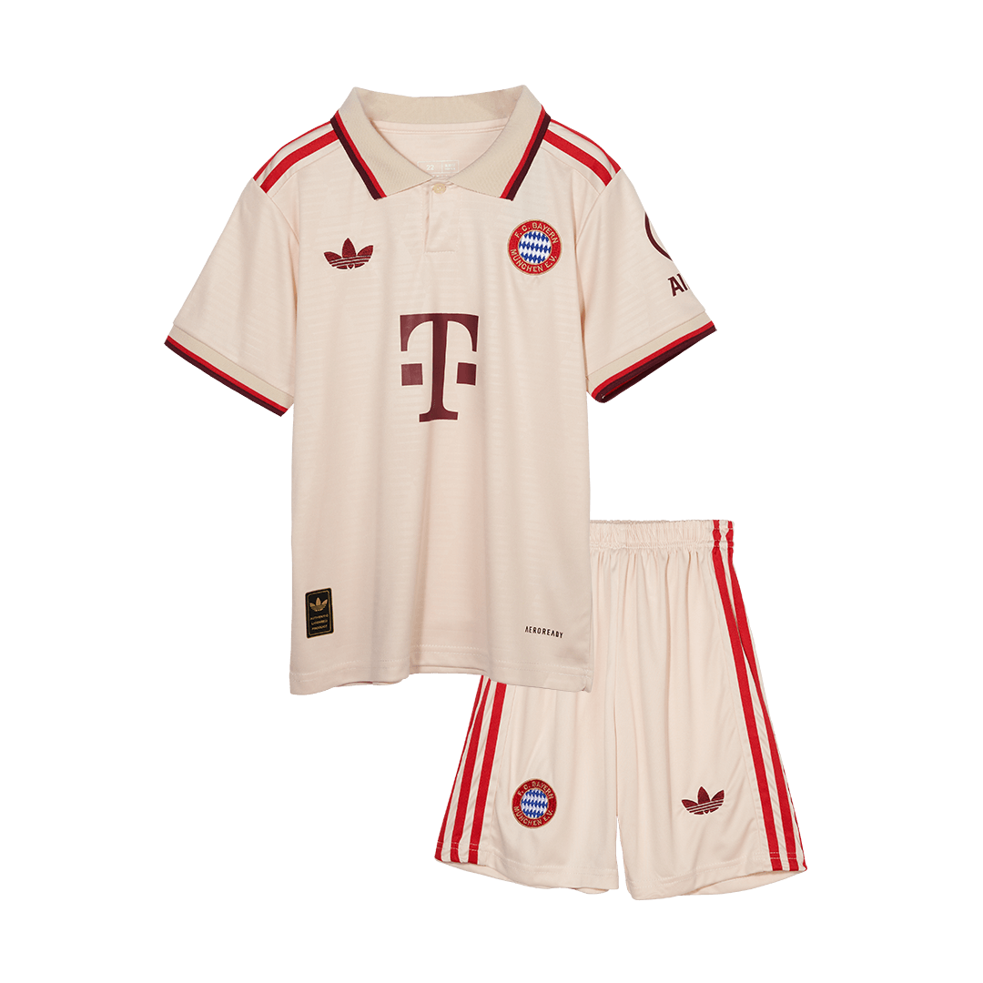 Kid's Bayern Munich Third Away Cheap Soccer Jersey Kit(Jersey+Shorts) 2024/25 - UCL Go Soccer World Shop