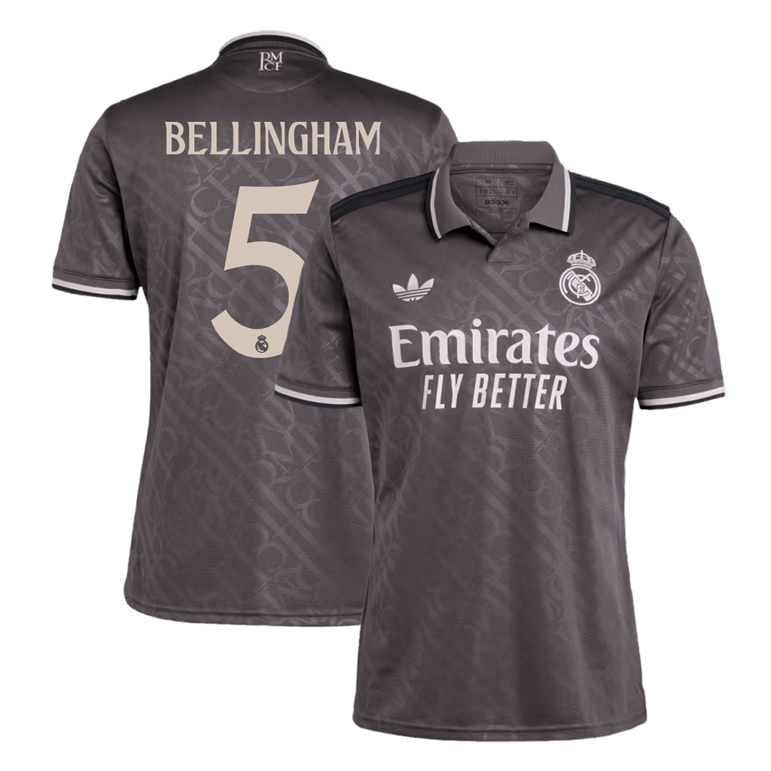 BELLINGHAM #5 Real Madrid Third Away Cheap Soccer Jersey 2024/25 Go Soccer World Shop
