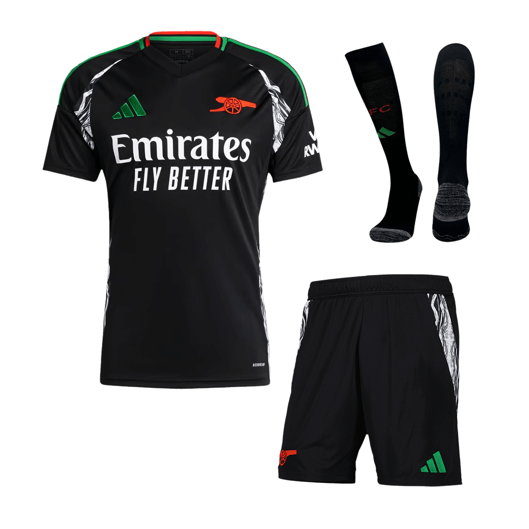 Arsenal Away Cheap Soccer Jersey Kit(Jersey+Shorts+Socks) 2024/25 Go Soccer World Shop