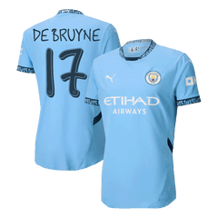 Player Version DE BRUYNE #17 Manchester City Home Cheap Soccer Jersey 2024/25 - UCL Go Soccer World Shop