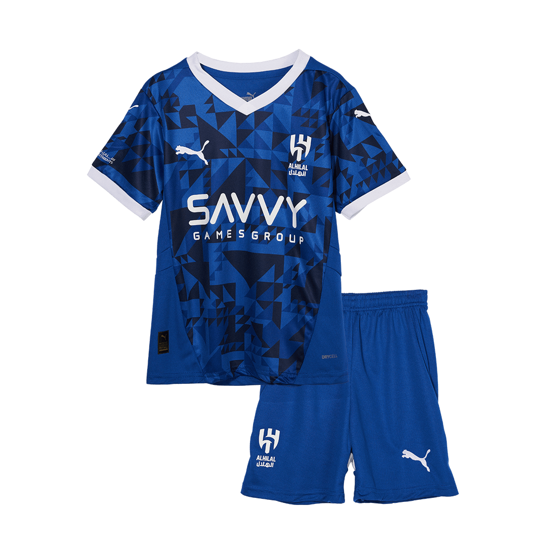 Kid's Al Hilal SFC Home Cheap Soccer Jersey Kit(Jersey+Shorts) 2024/25 Go Soccer World Shop