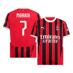 MORATA #7 AC Milan Home Cheap Soccer Jersey 2024/25 - UCL Go Soccer World Shop