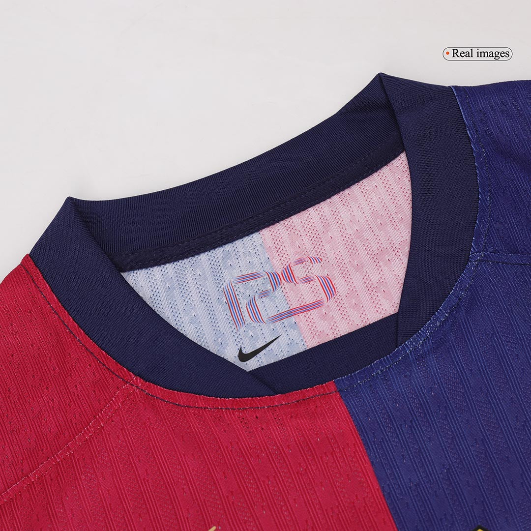 Player Version F.DE JONG #21 Barcelona Home Cheap Soccer Jersey 2024/25 Go Soccer World Shop