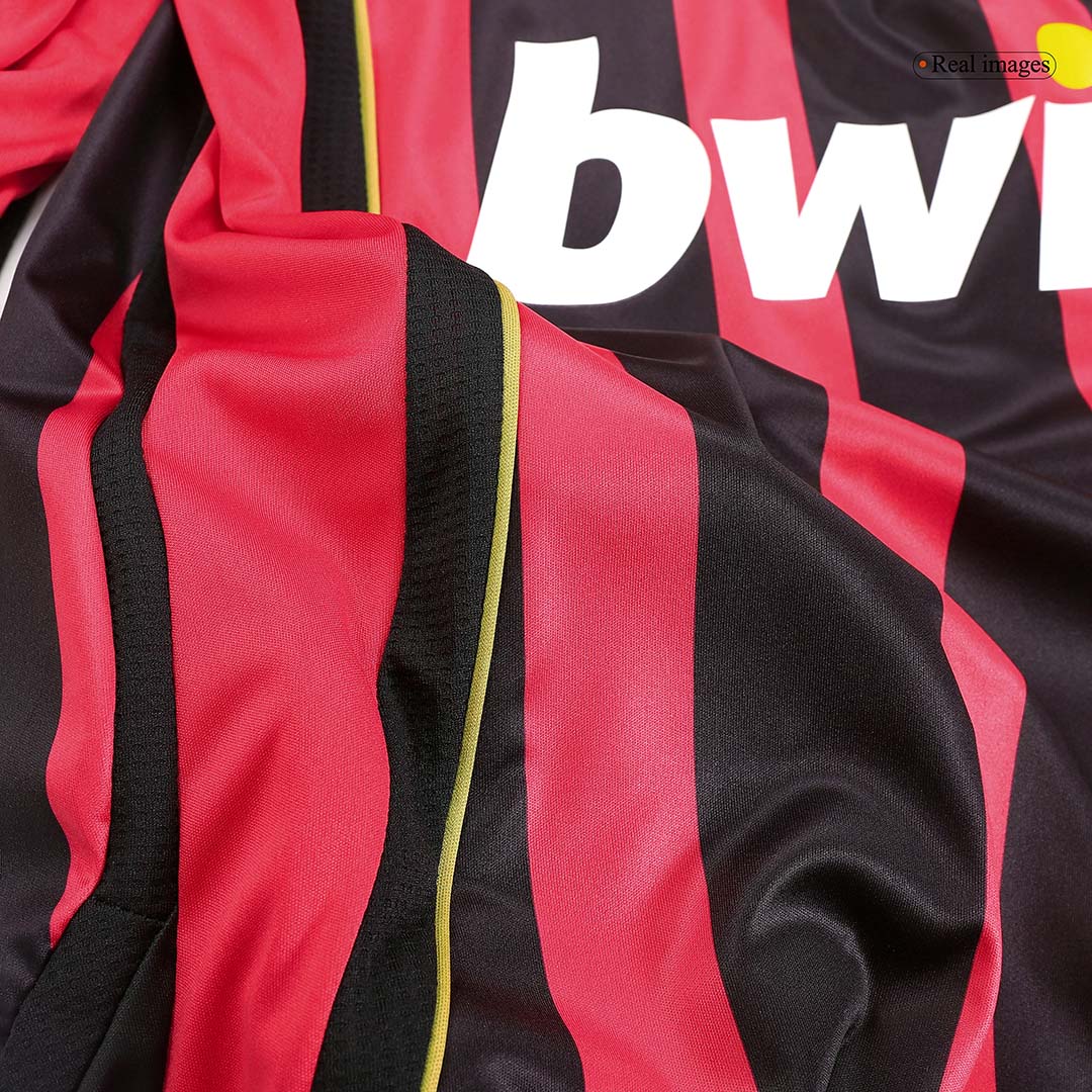 Retro KAKA' #22 2006/07 AC Milan Home Long Sleeve Cheap Soccer Jersey Go Soccer World Shop