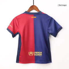 Kid's Barcelona Home Cheap Soccer Jersey Kit(Jersey+Shorts+Socks) 2024/25 Go Soccer World Shop
