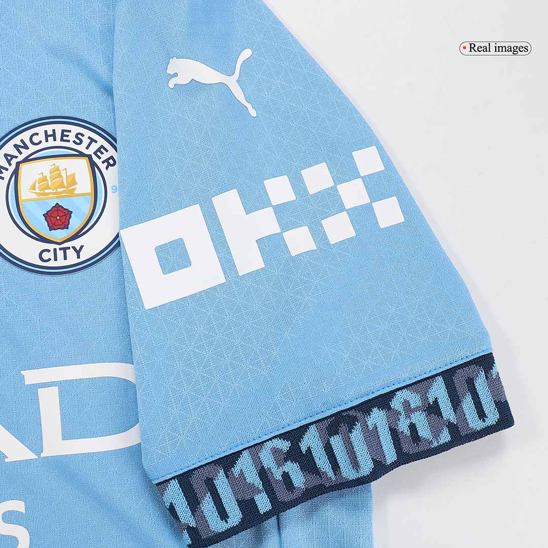 Player Version Manchester City Home Cheap Soccer Jersey 2024/25 Go Soccer World Shop