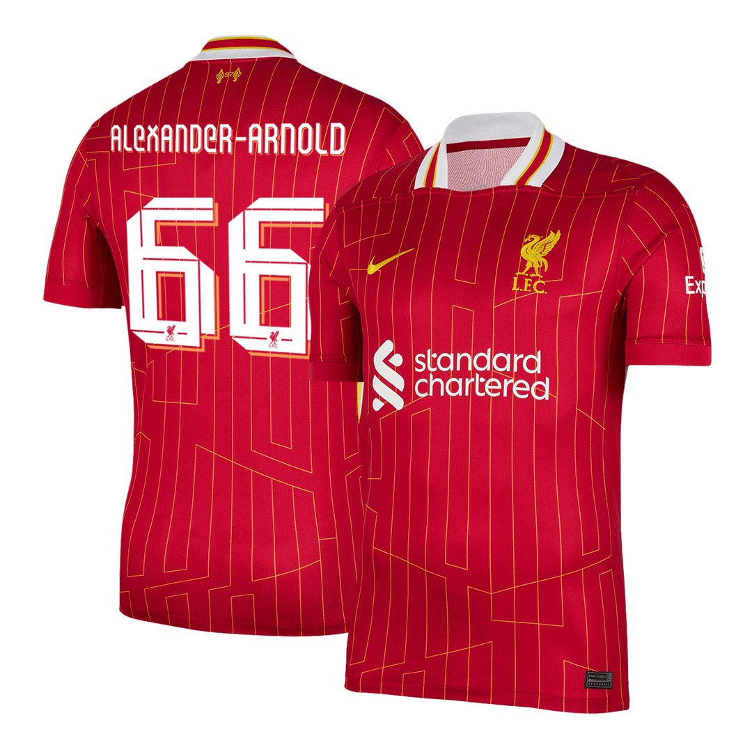 ALEXANDER-ARNOLD #66 Liverpool Home Cheap Soccer Jersey 2024/25 - UCL Go Soccer World Shop
