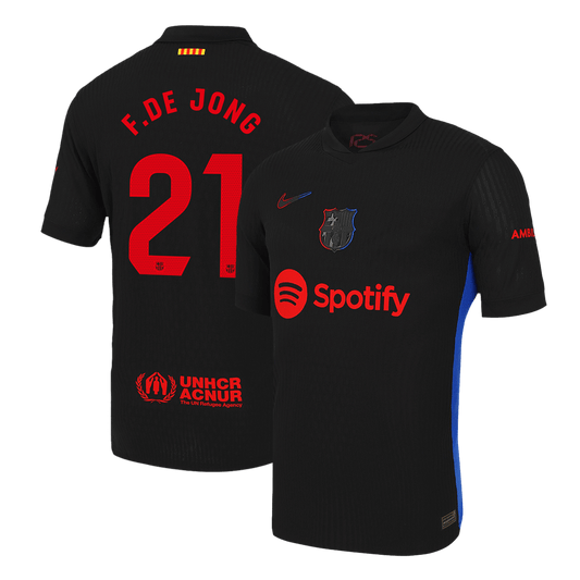 Player Version F.DE JONG #21 Barcelona Away Cheap Soccer Jersey 2024/25 Go Soccer World Shop
