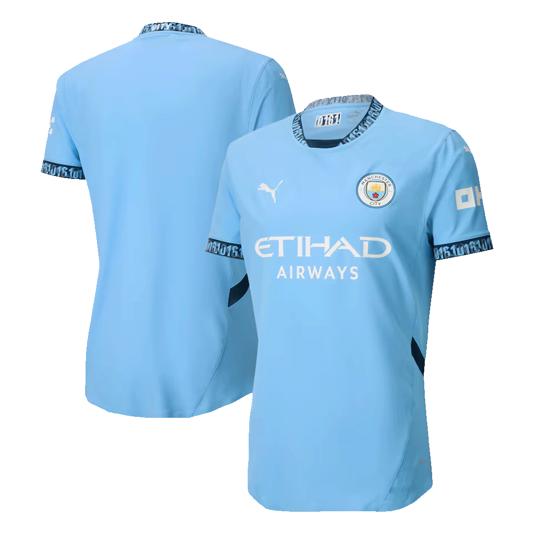 Player Version Manchester City Home Cheap Soccer Jersey 2024/25 Go Soccer World Shop