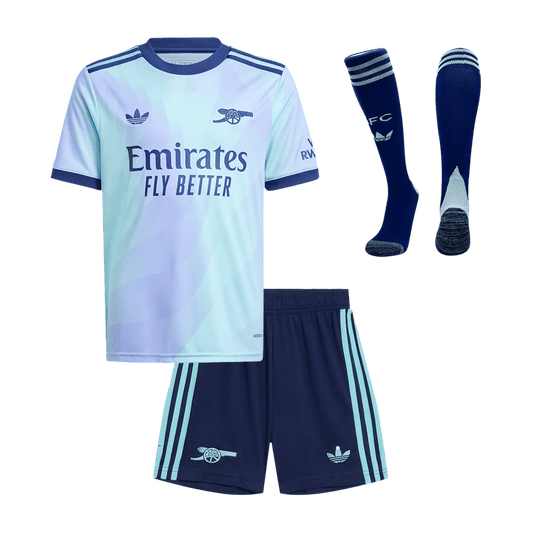 Kid's Arsenal Third Away Cheap Soccer Jersey Kit(Jersey+Shorts+Socks) 2024/25 Go Soccer World Shop