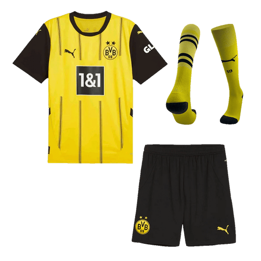 Borussia Dortmund Home Cheap Soccer Jersey Kit(Jersey+Shorts+Socks) 2024/25 Go Soccer World Shop