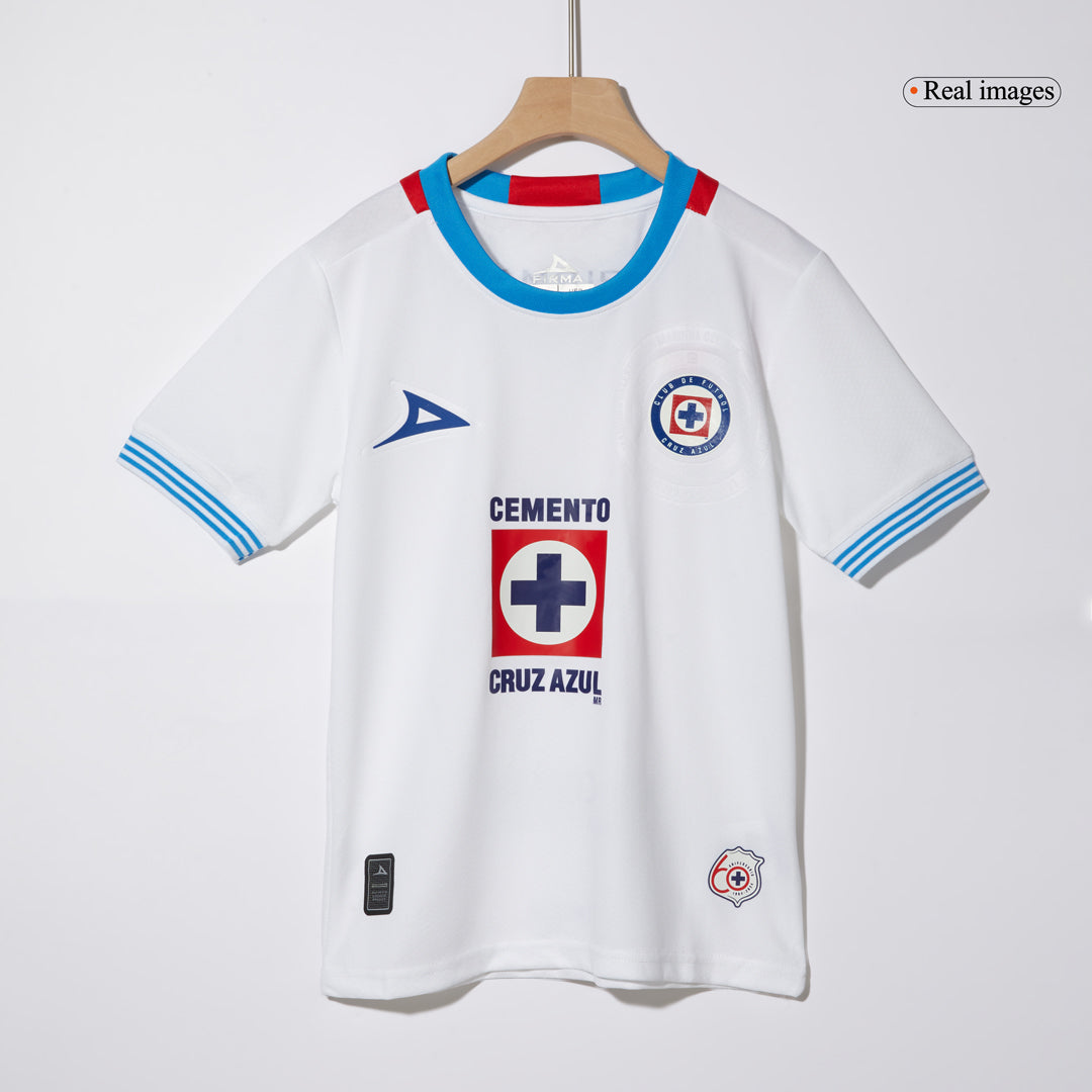 Kid's Cruz Azul Away Cheap Soccer Jersey Kit(Jersey+Shorts) 2024/25 Go Soccer World Shop