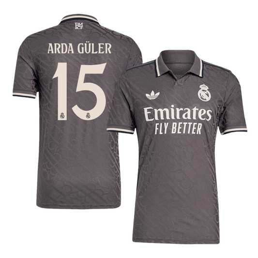 Player Version Arda Güler #15 Real Madrid Third Away Cheap Soccer Jersey 2024/25 Go Soccer World Shop