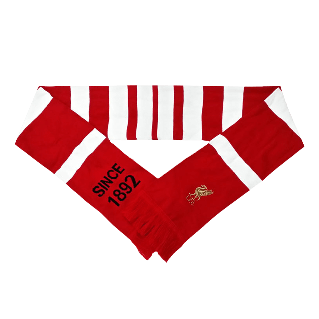 Liverpool Soccer knitting Scarf Red&White Go Soccer World Shop