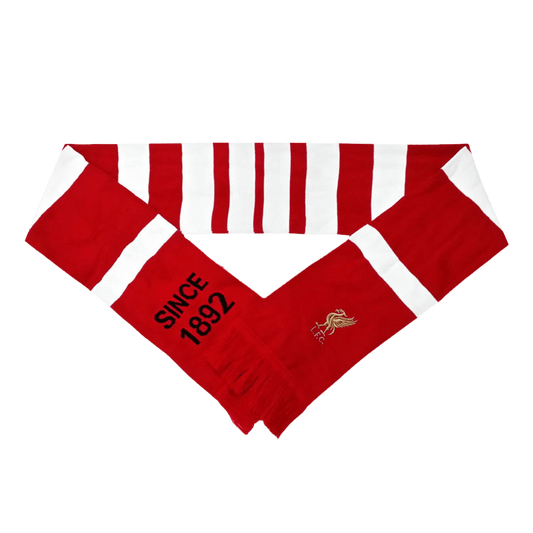 Liverpool Soccer knitting Scarf Red&White Go Soccer World Shop