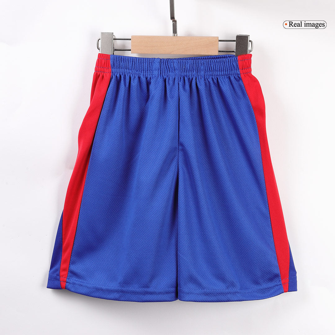 Kid's Atletico Madrid Home Cheap Soccer Jersey Kit(Jersey+Shorts+Socks) 2024/25 Go Soccer World Shop