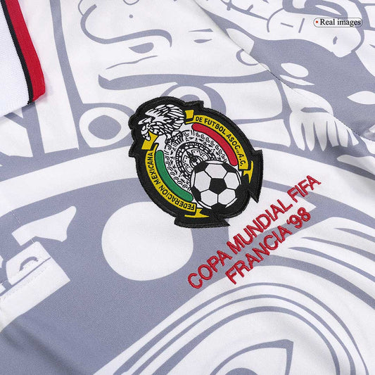 Mexico Away Retro Soccer Jersey 1998 Go Soccer World Shop