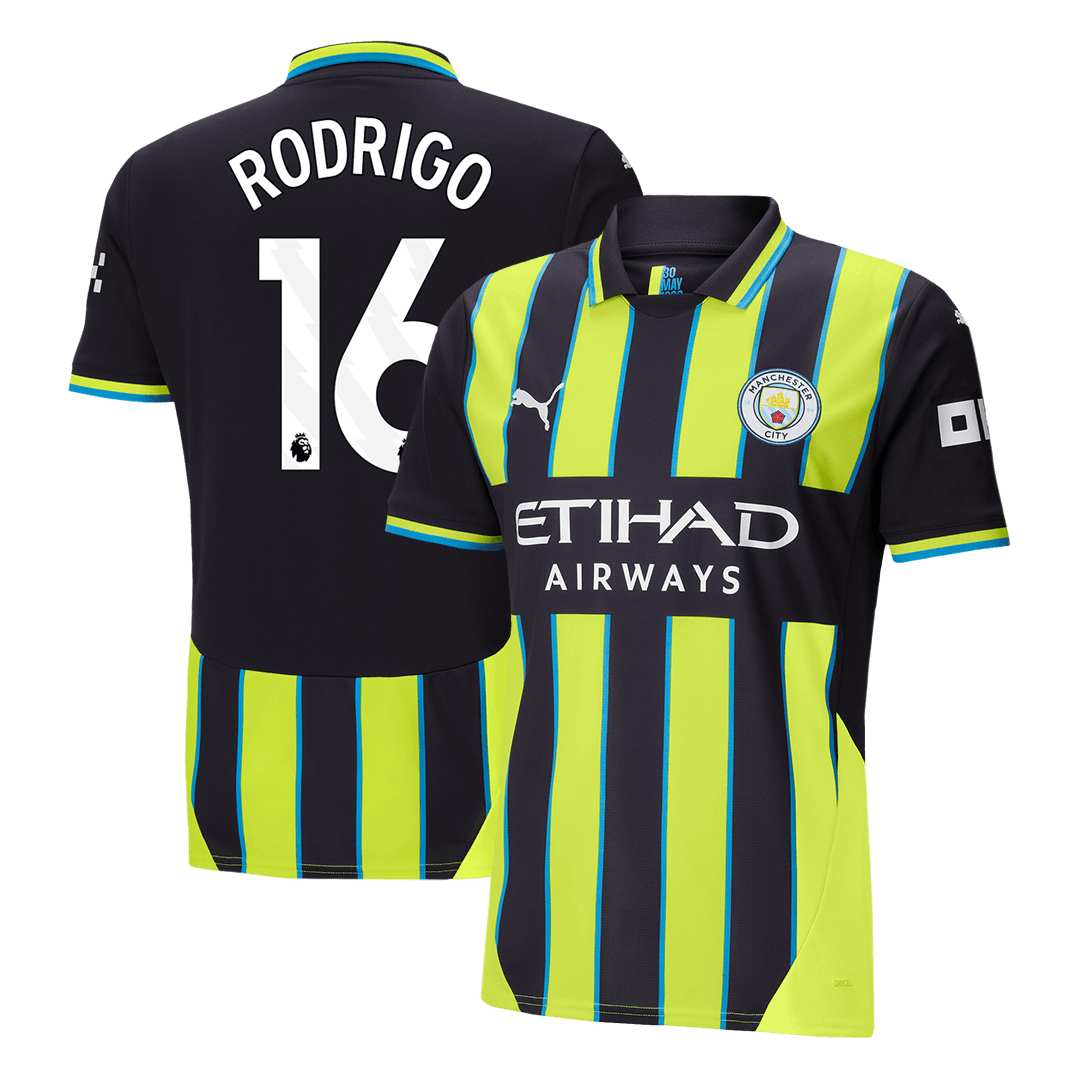 RODRIGO #16 Manchester City Away Cheap Soccer Jersey 2024/25 Go Soccer World Shop