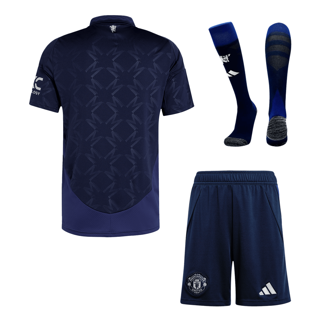Manchester United Away Cheap Soccer Jersey Kit(Jersey+Shorts+Socks) 2024/25 Go Soccer World Shop