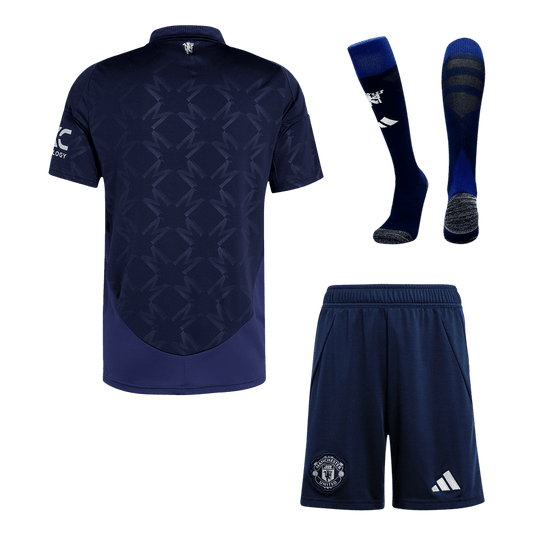 Manchester United Away Cheap Soccer Jersey Kit(Jersey+Shorts+Socks) 2024/25 Go Soccer World Shop