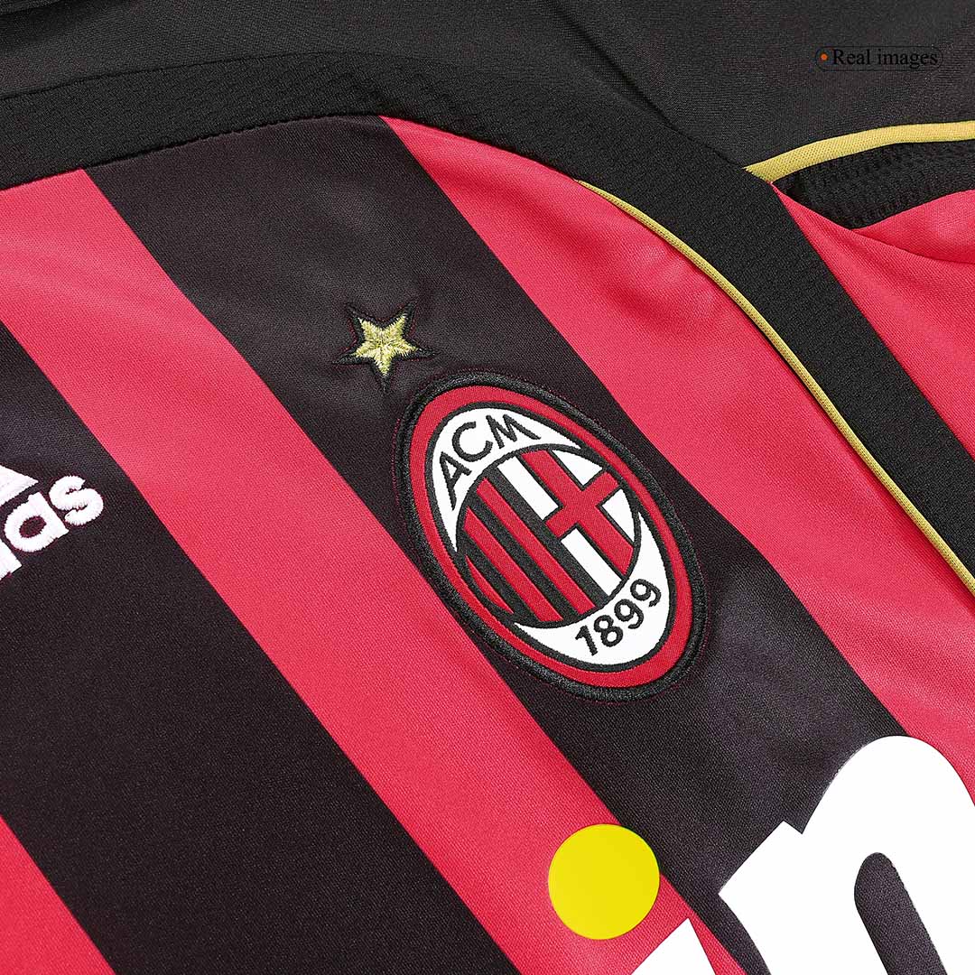 Retro MALDINI #3 2006/07 AC Milan Home Long Sleeve Cheap Soccer Jersey Go Soccer World Shop