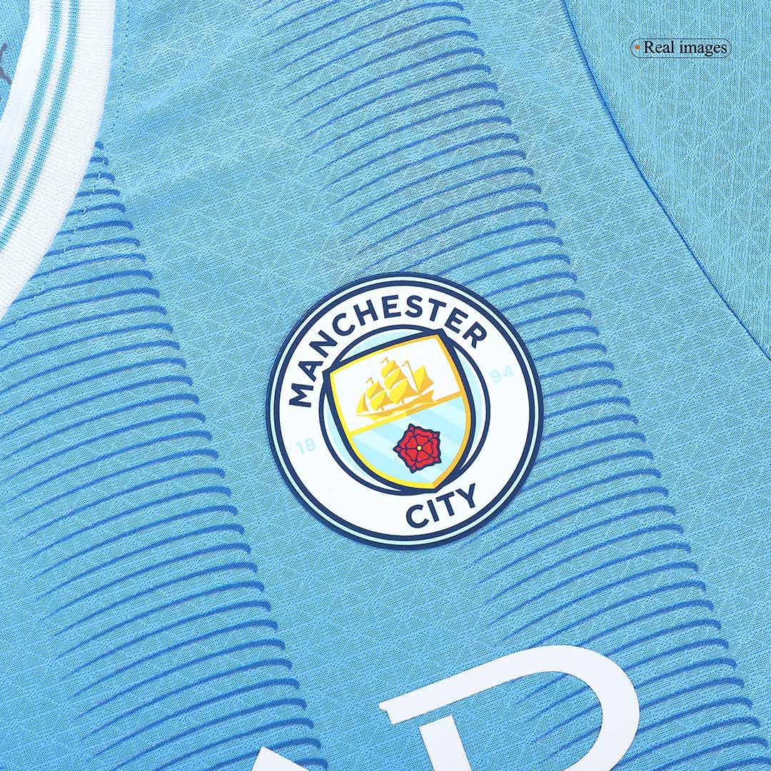 Player Version DE BRUYNE #17 Manchester City Home Cheap Soccer Jersey 2023/24 Go Soccer World Shop