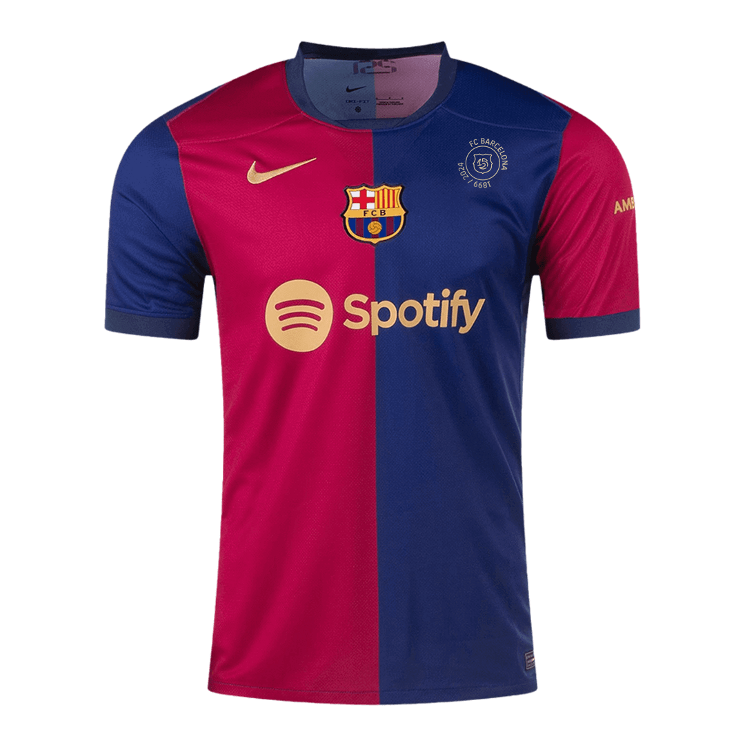 Barcelona Home Cheap Soccer Jersey 2024/25- 125th Anniversary Go Soccer World Shop