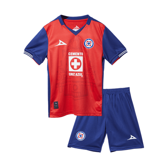 Kid's Cruz Azul Third Away Cheap Soccer Jersey Kit(Jersey+Shorts) 2024/25 Go Soccer World Shop