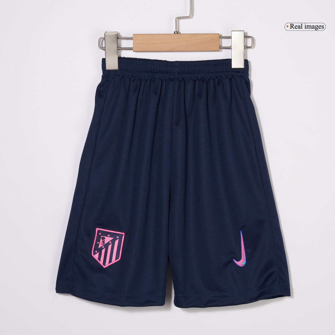 Kid's Atletico Madrid Third Away Cheap Soccer Jersey Kit(Jersey+Shorts) 2024/25 Go Soccer World Shop