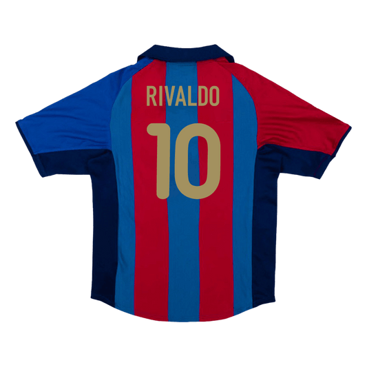 Retro RIVALDO #10 2001/02 Barcelona Home Cheap Soccer Jersey Go Soccer World Shop
