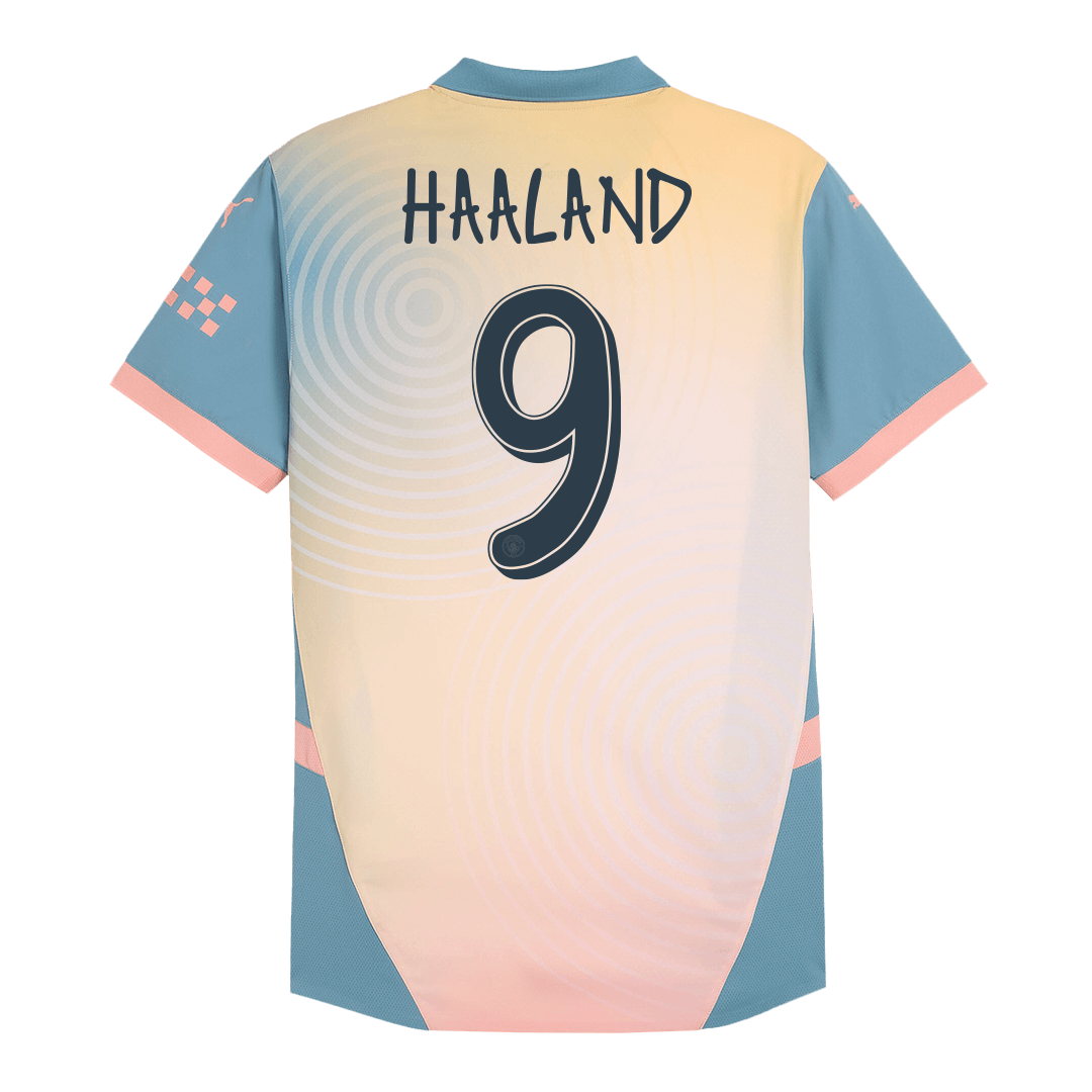 Player Version HAALAND #9 Manchester City Fourth Away Cheap Soccer Jersey 2024/25- Definitely City (UCL) Go Soccer World Shop
