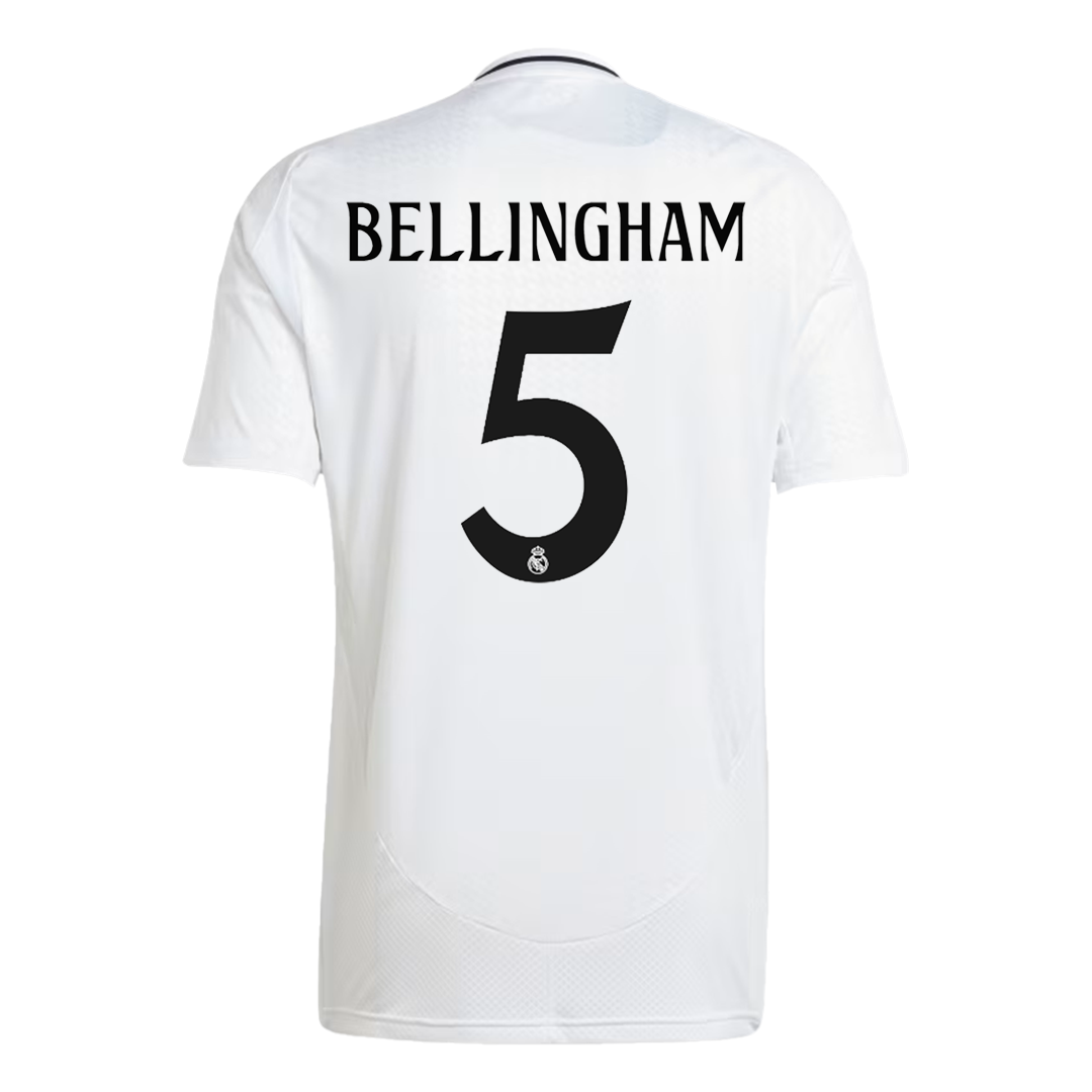 BELLINGHAM #5 Real Madrid Home Cheap Soccer Jersey 2024/25 Go Soccer World Shop
