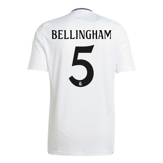 BELLINGHAM #5 Real Madrid Home Cheap Soccer Jersey 2024/25 Go Soccer World Shop
