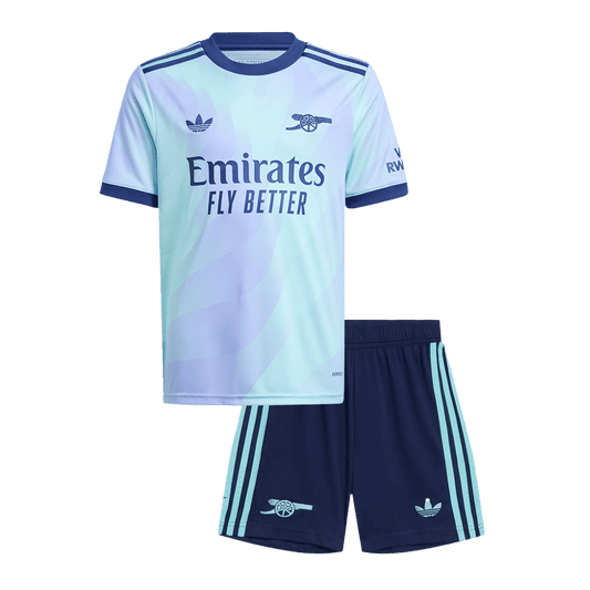 Kid's Arsenal Third Away Cheap Soccer Jersey Kit(Jersey+Shorts) 2024/25 Go Soccer World Shop