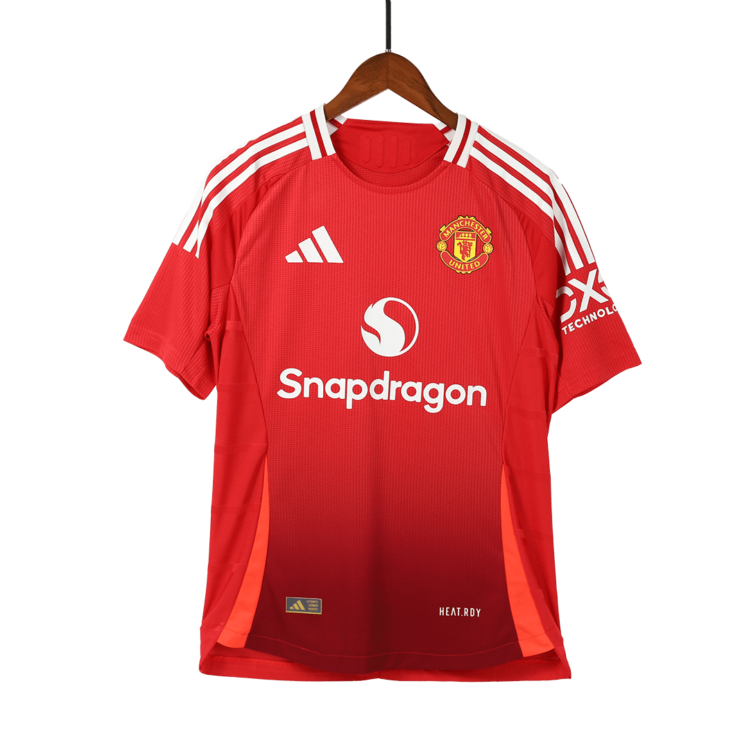 Player Version Manchester United Home Cheap Soccer Jersey Kit(Jersey+Shorts+Socks) 2024/25 Go Soccer World Shop