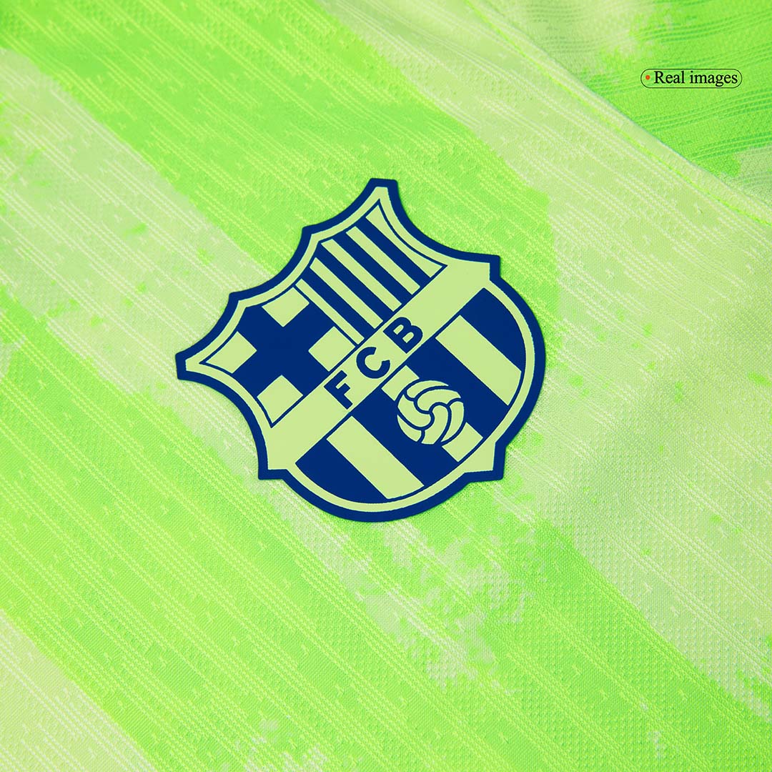 Player Version Barcelona Third Away Cheap Soccer Jersey 2024/25-?Spotify Logo Without Text? Go Soccer World Shop