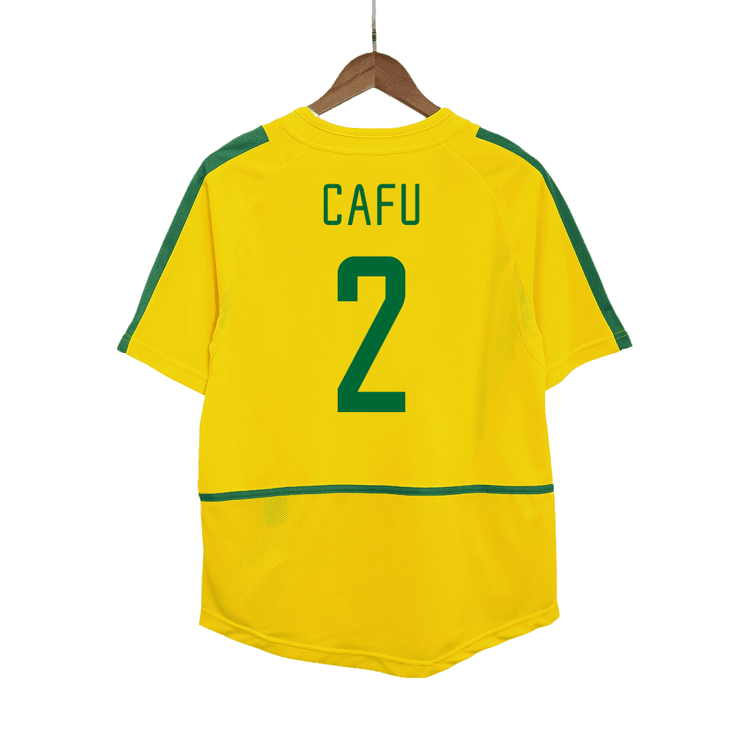 Retro CAFU #2 2002/03 Brazil Home Cheap Soccer Jersey Go Soccer World Shop