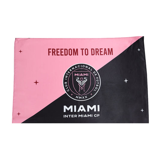 Inter Miami CF Soccer Flag Pink&Black Go Soccer World Shop