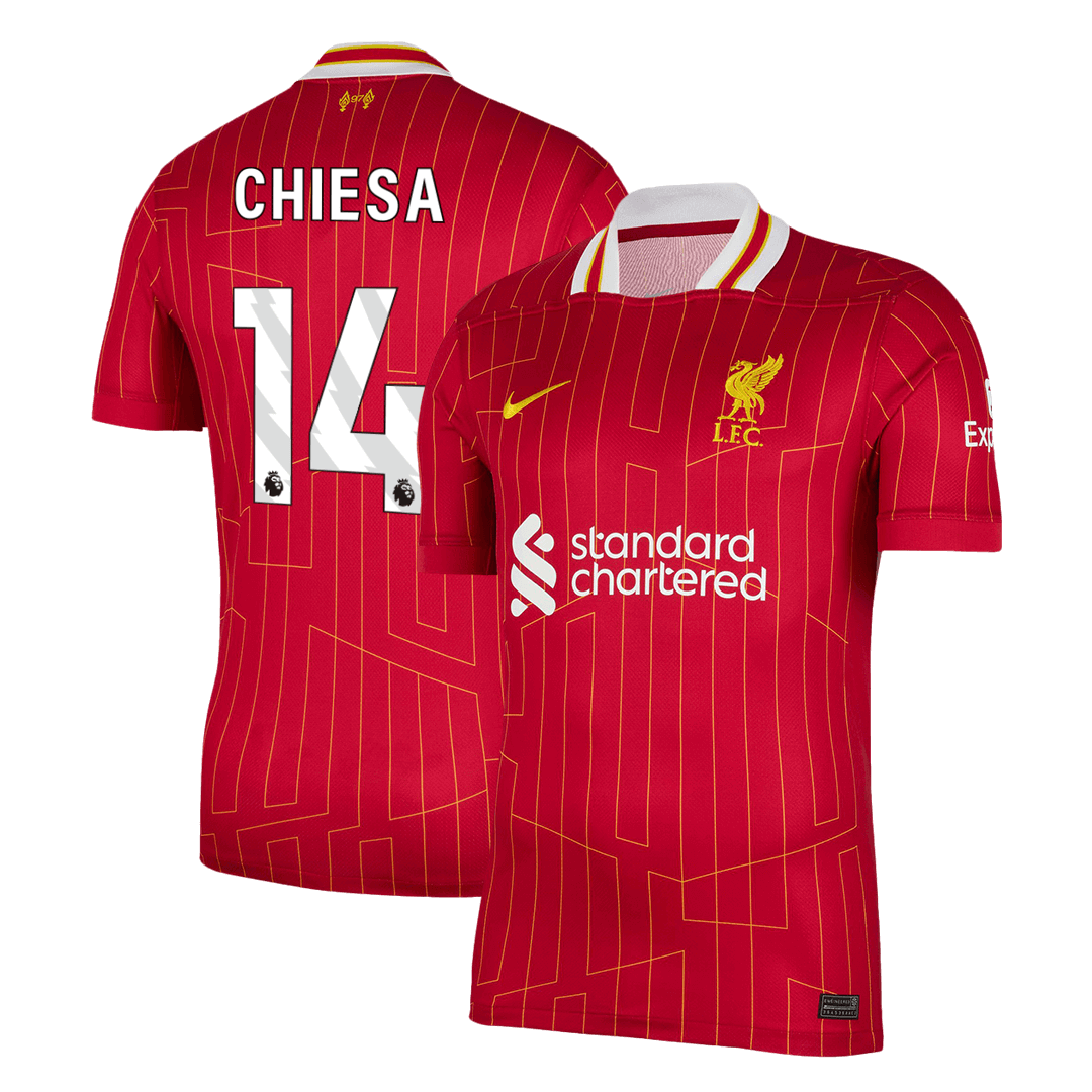 CHIESA #14 Liverpool Home Cheap Soccer Jersey 2024/25 Go Soccer World Shop