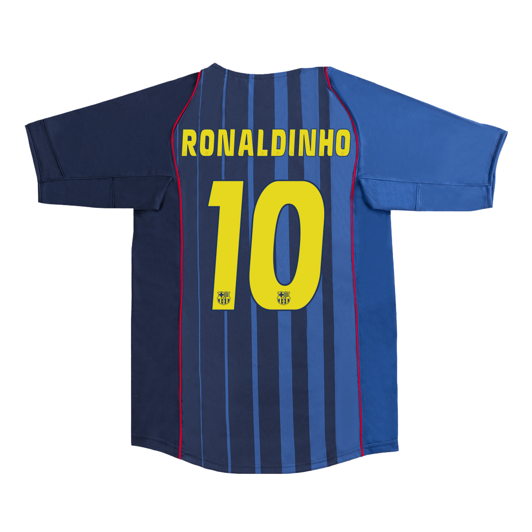 Retro RONALDINHO #10 2004/05 Barcelona Away Cheap Soccer Jersey Go Soccer World Shop